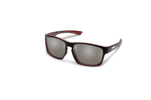 Suncloud Fairfield Polarized Sunglasses, Burnished Red/Polarized Gray