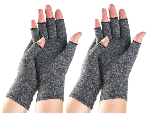 2 Pairs Arthritis Gloves for Men Women,Arthritis Compression Gloves for Typing sport (Gray A, Medium)