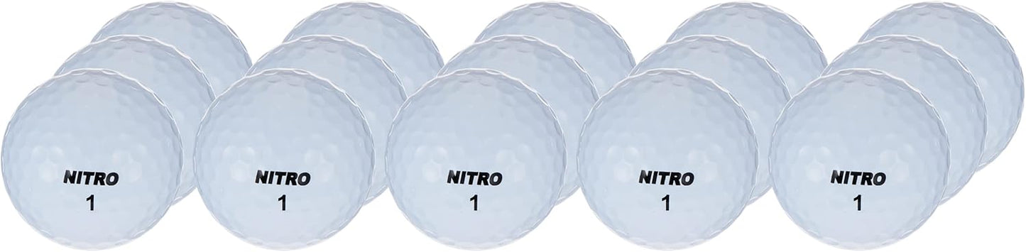 Nitro Golf Balls - High-Durability Performance for Enhanced Distance | 12-Pack