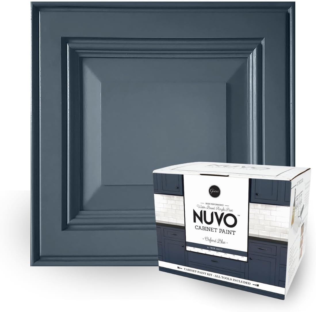 Oxford Blue Cabinet Makeover Kit - 7-Piece DIY Set for Regal Navy Finish