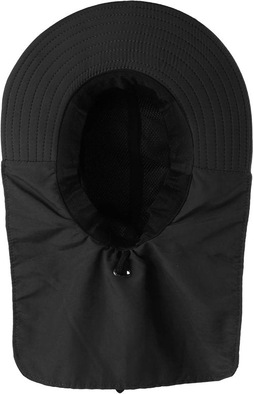 Falari Outdoor Sun Hat - Wide Brim with Neck Flap for Safari, Hiking, Gardening & Fishing