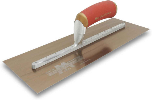14x5 Inch MARSHALLTOWN DuraFlex Finishing Trowel with DuraSoft Handle - USA Made Plaster & Drywall Tool