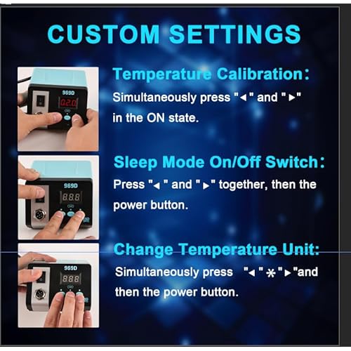 75W Soldering Station, LAKIX Digital Soldering Iron Kit with Precise Heat Control (122¢µ to 896¢µ), ¡ÆC/¨¬F Conversion, Auto Sleep & Calibration Support for Home Appliance and DIY Repairs