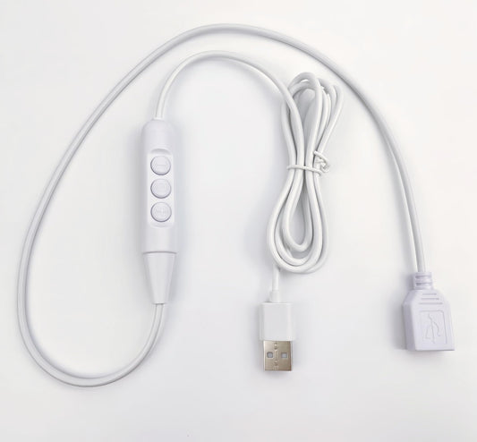 FLAGMEE Neon Light Dimmer Switch USB Adapter for 5V LED Neon Signs - Adjustable Brightness Controller, 1.5M Power Cord, Solve Non-Dimmable Lights