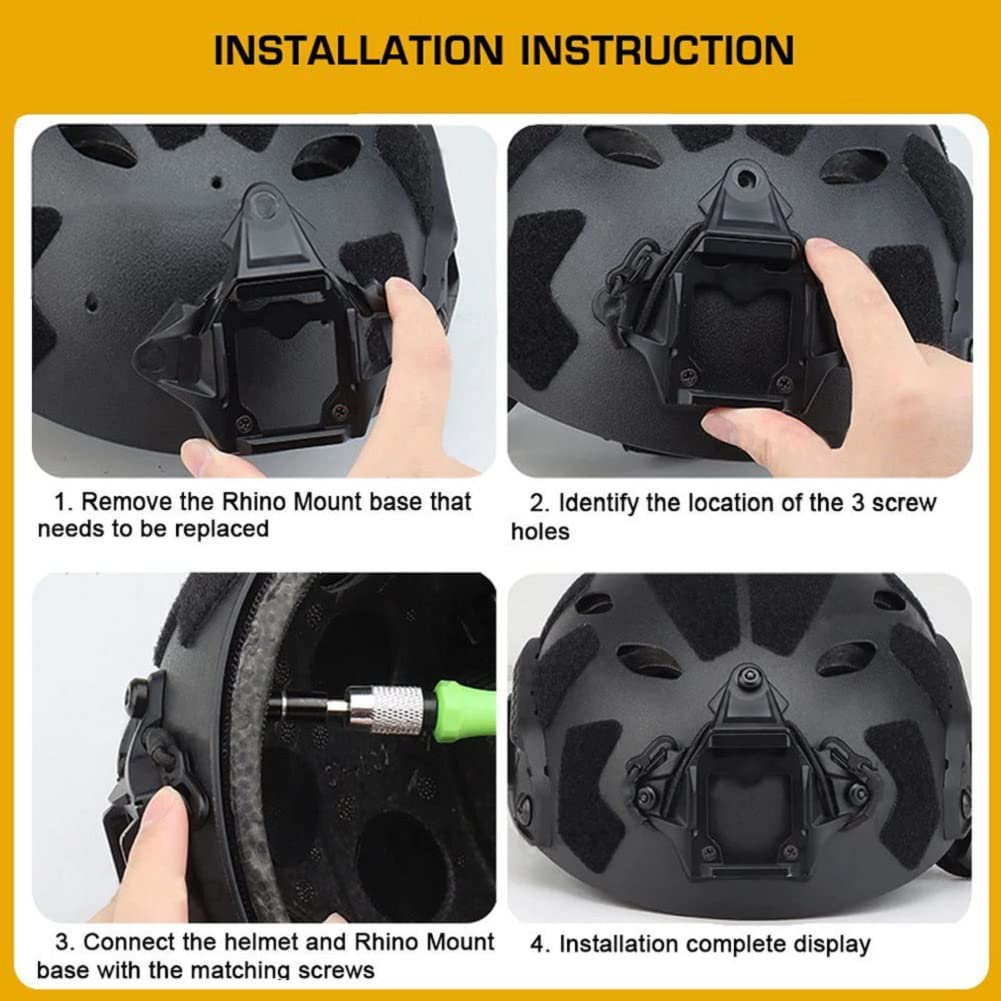 Tactical VAS Shroud NVG Helmet Mount Adapter Night Vision Device Bracket for Fast Tactical Airsoft Helmet Accessories (OD)