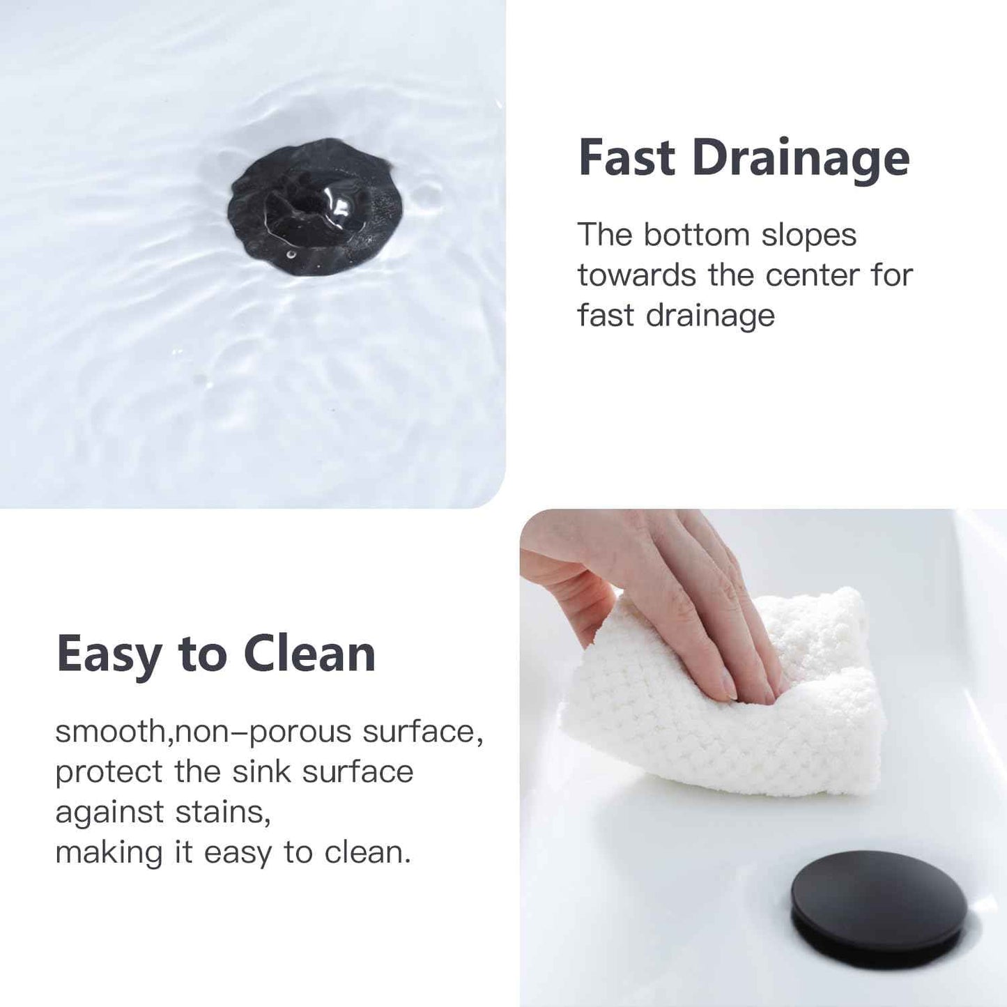 Modern White Ceramic Vessel Sink 16x12 - Above Counter Rectangle Bathroom Lavatory