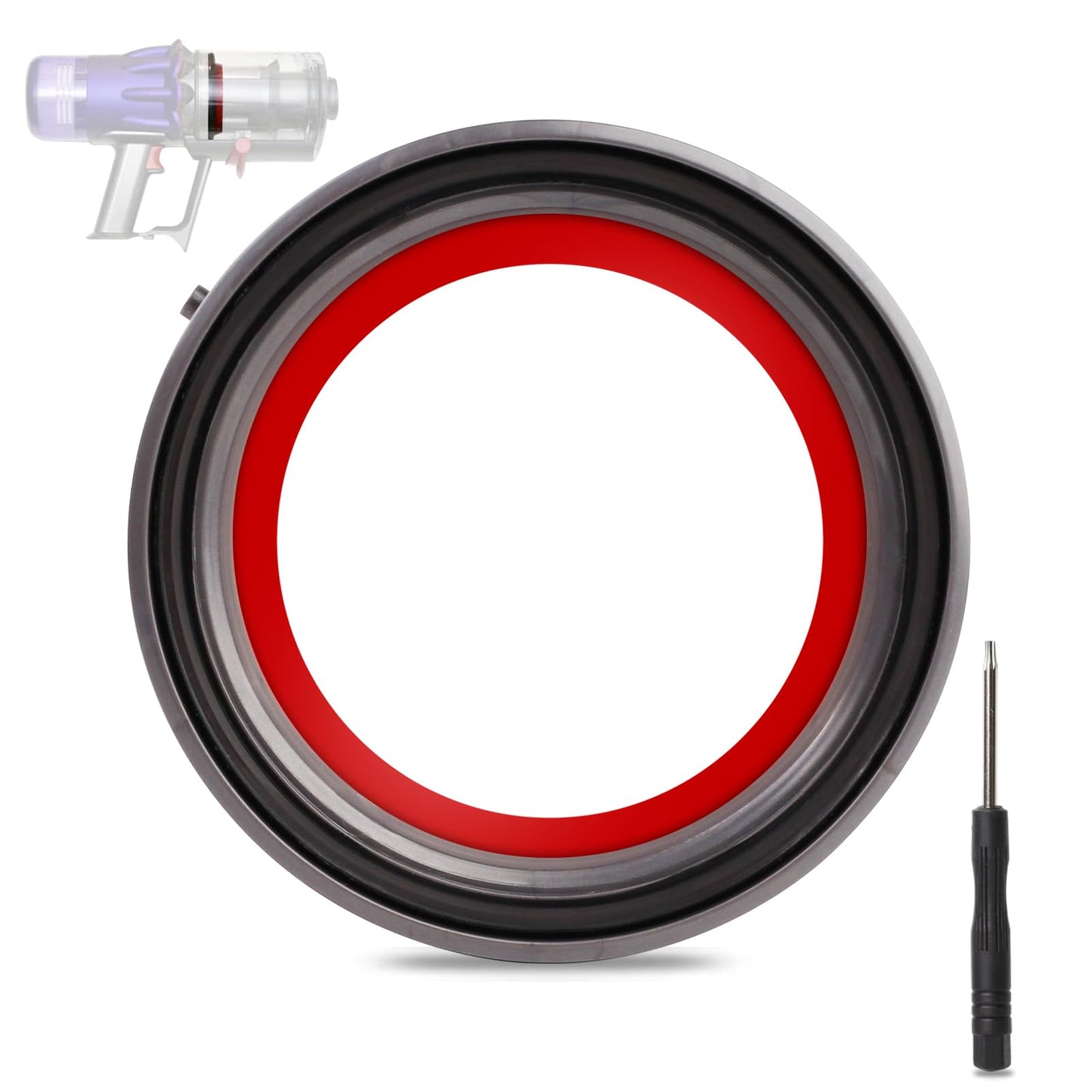 Dust Bin Fixed Sealing Ring Replacement Parts Compatible with V10 SV12 Cordless Vacuum Cleaner,Dust Bucket Accessories