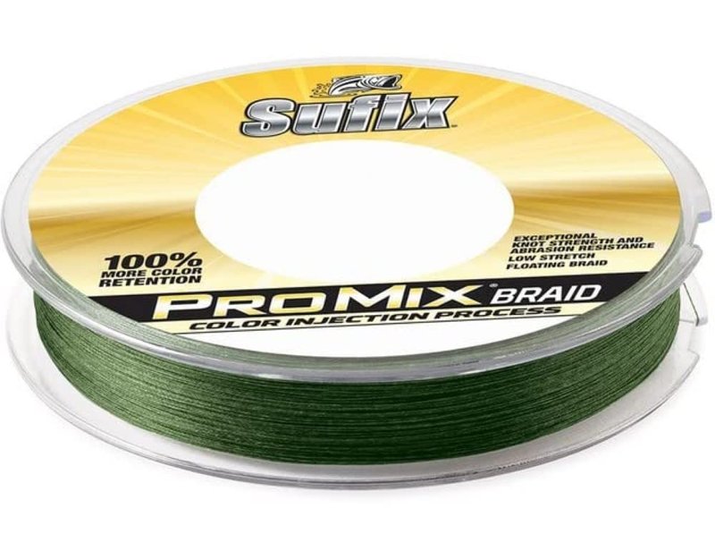 Sufix ProMix Braid 6 lb Low-Vis Green - 150 Yds, One Size (630-006G)