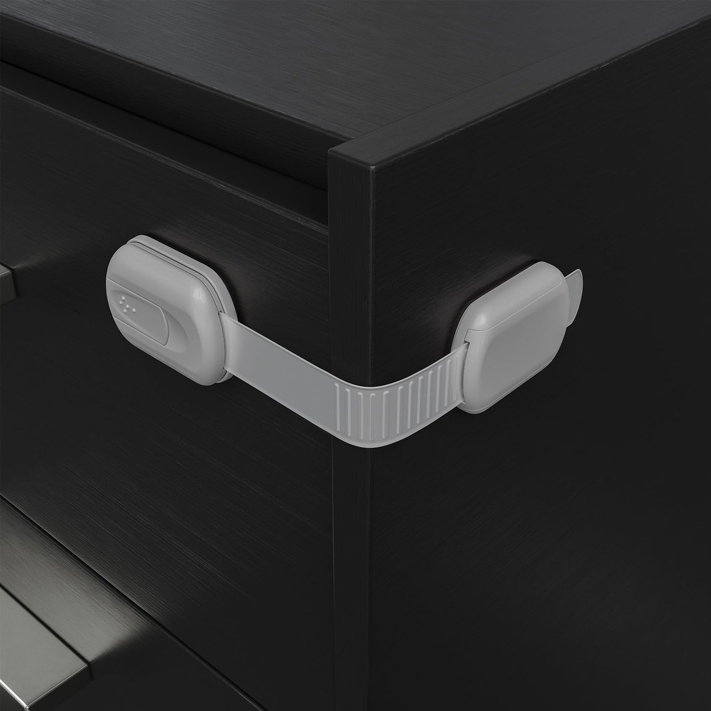 Baby Proofing Child Safety Locks (8 Pack) by Skyla Homes - The Safest, Quickest and Easiest 3M Adhesive Cabinet Latches, No Screws & Magnets, Multi-Purpose for Furniture, Kitchen, Ovens, Toilet Seats