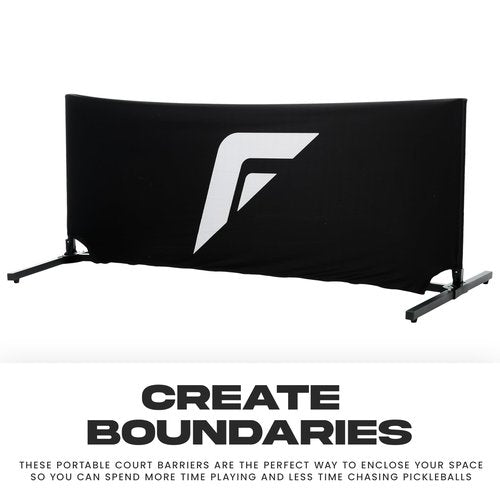 Franklin Sports Portable Pickleball Court Barriers - (3) Court Dividers for Outdoor Pickleball Courts - 5' x 2' Foot Easy Assemble Metal Barriers