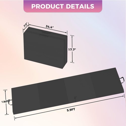 GarveeLife 6x3Ft Folding Gymnastics Mat