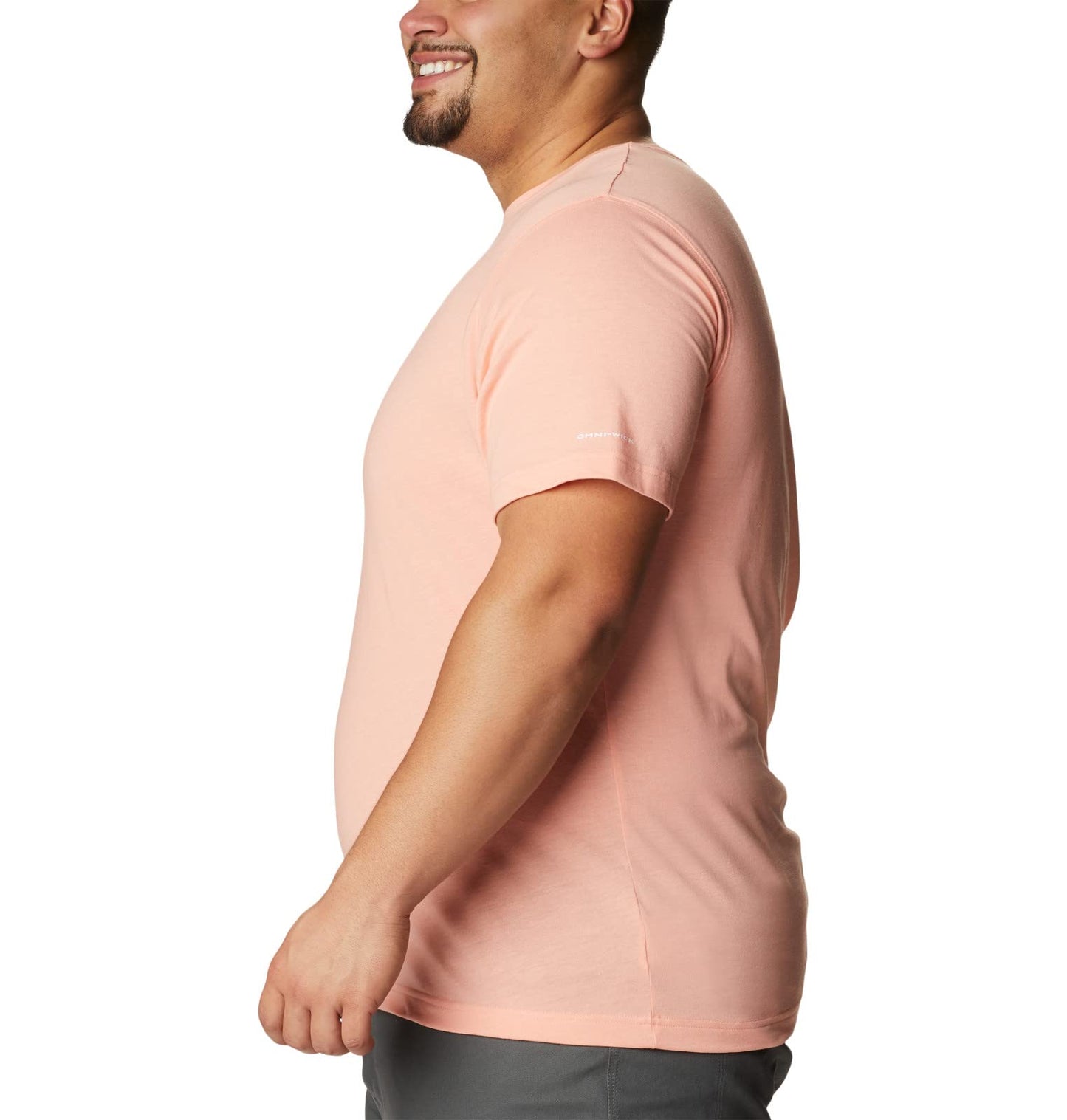 Columbia Men's Thistletown Hills Short Sleeve, Coral Reef Heather, 5X Big