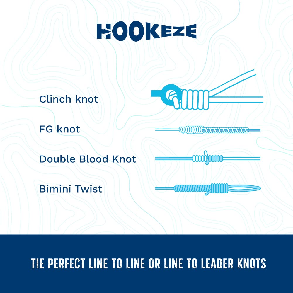 HOOK-EZE Fly Fishing Accessories - Knot Tying Tool for Tying Line to Hooks - Cool Gear and Equipment, Gadget to Tie Knots Quick and Easy - Stocking Stuffers & Fishing Gifts for Men - Orange