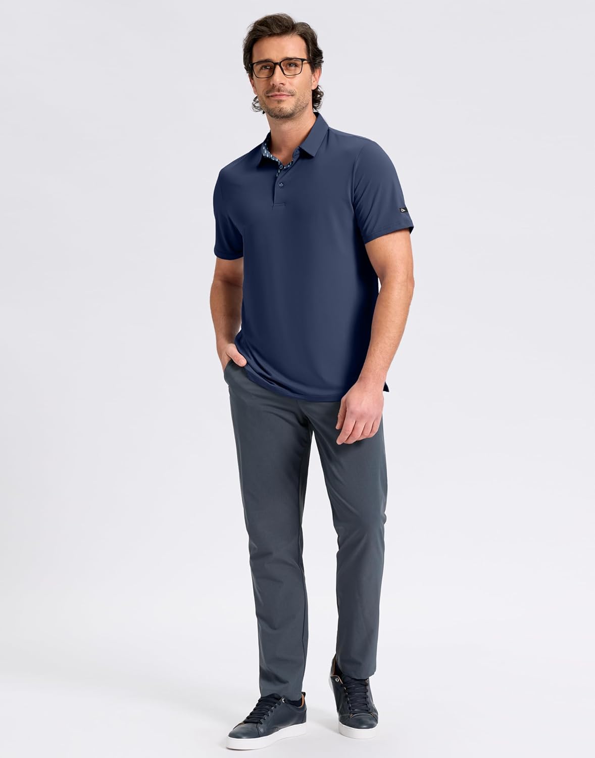Obla Men's Golf Shirt - Short Sleeve Dry Fit Moisture-Wicking Polo | Athletic Casual Workwear