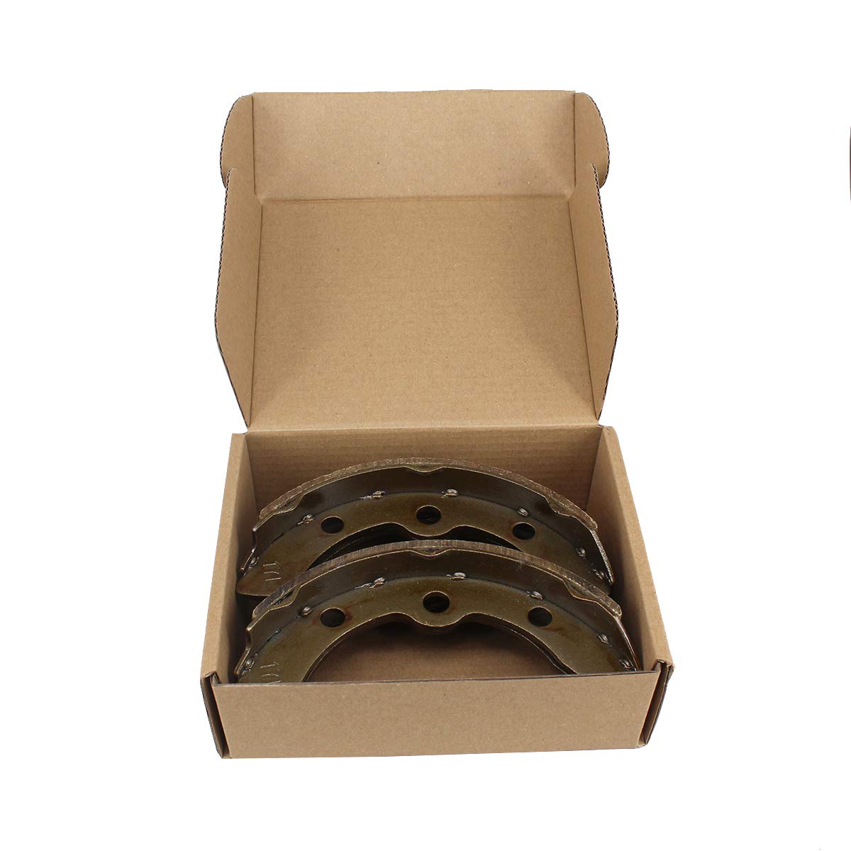 Golf Cart Brake Shoes,HKOO Golf Cart Brake Shoes for Club Car DS G&E & Carryall 1981-1994, EZGO G&E 1982-86 and for Yamaha G&E G11979-81 1011433 1011463 - Set of 4 (4-Long)