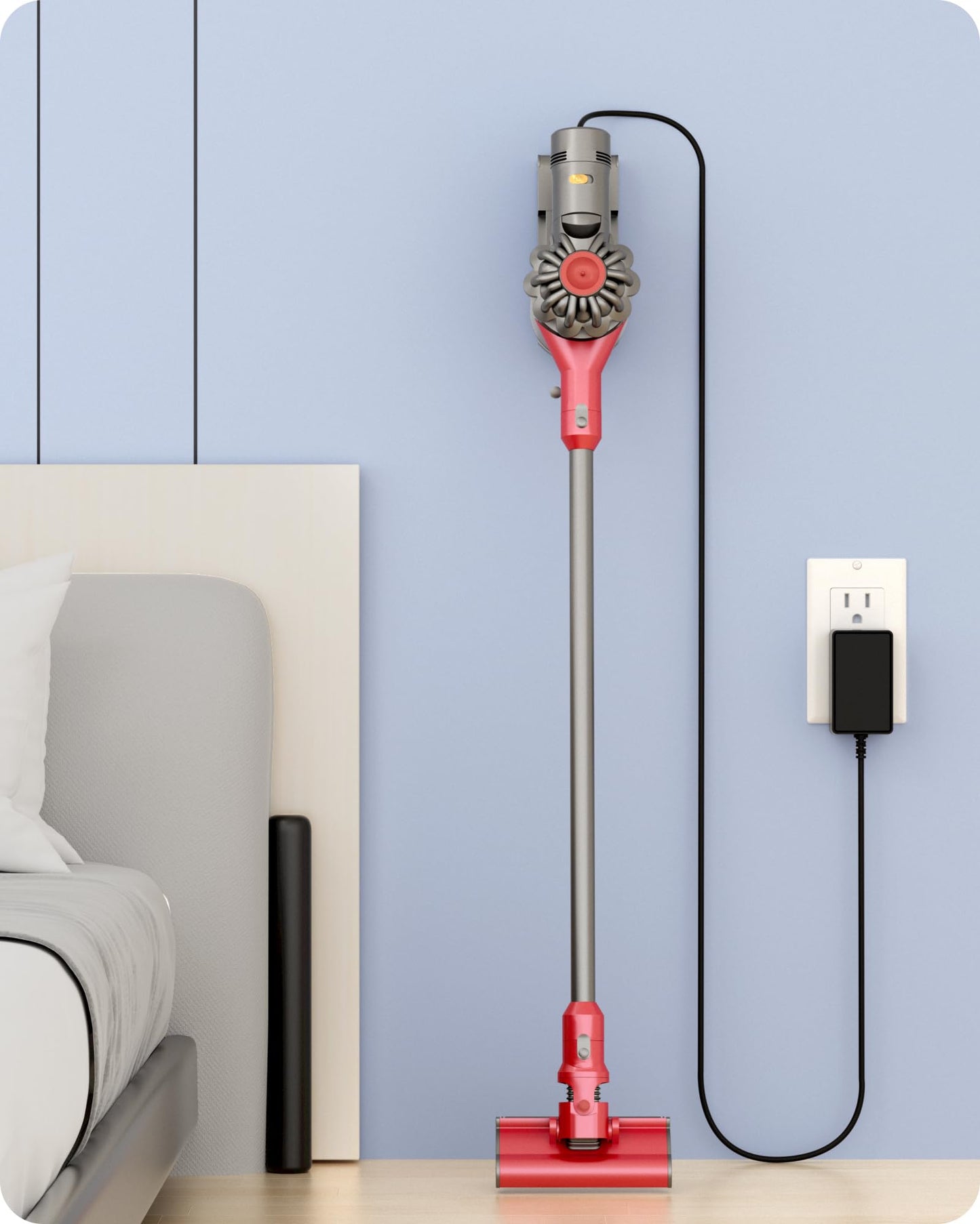 for PRETTYCARE Cordless Vacuum Cleaner Charger Compatible with SPRETTYCARE W100 W200 W300 W400 20KPa 22.2V 180W Power Cord with 5.9FT Power Cord