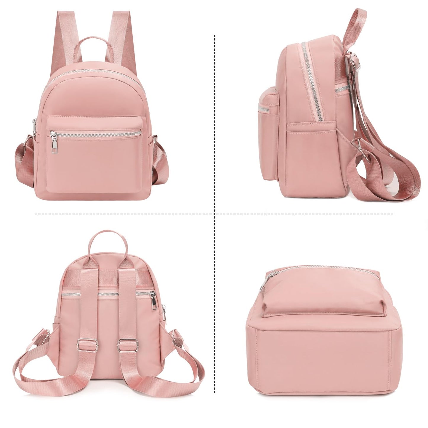 Etercycle Mini Backpack Purse for women, Small Backpack Purse, Shoulder Bag for Travel (Pink)