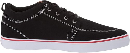 Globe Men's GS Chukka Skate Shoe, Black/White/Canvas, 9 Medium US
