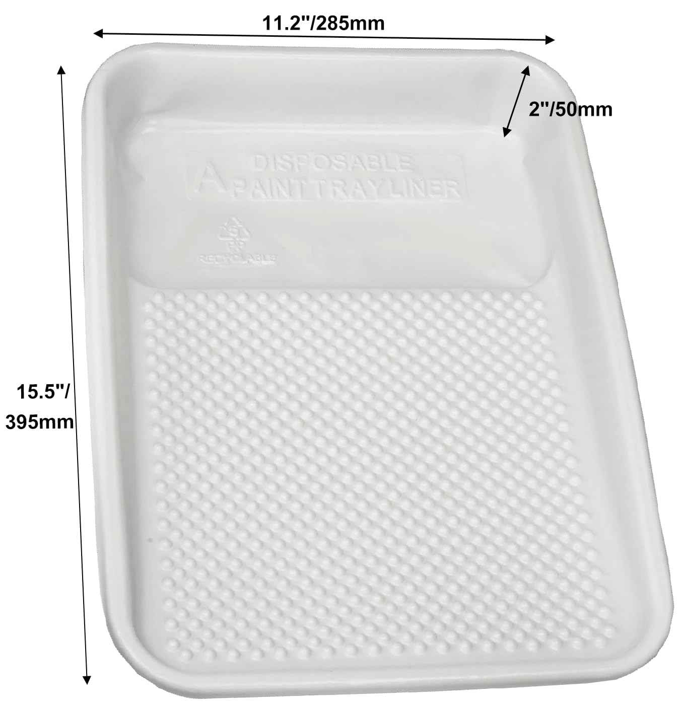 Great Andrew 9-Inch Paint Tray Liner, 21 PCS Plastic Paint Roller Tray Liner Set, Disposable Paint Pan Liners for Painting House, Walls, Floors, Home Improvement DIY Projects