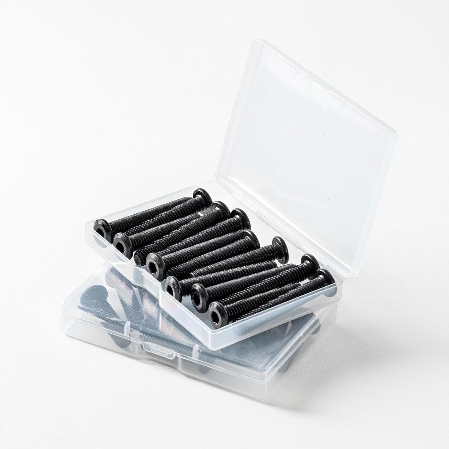 5/16-18 x 2" (10 Pack) Flat Head Hex Socket Cap Screws Bolts, Black Oxide 304 Stainless Steel 18-8, Hex Drive, Bright Finish, Fully Machine Thread