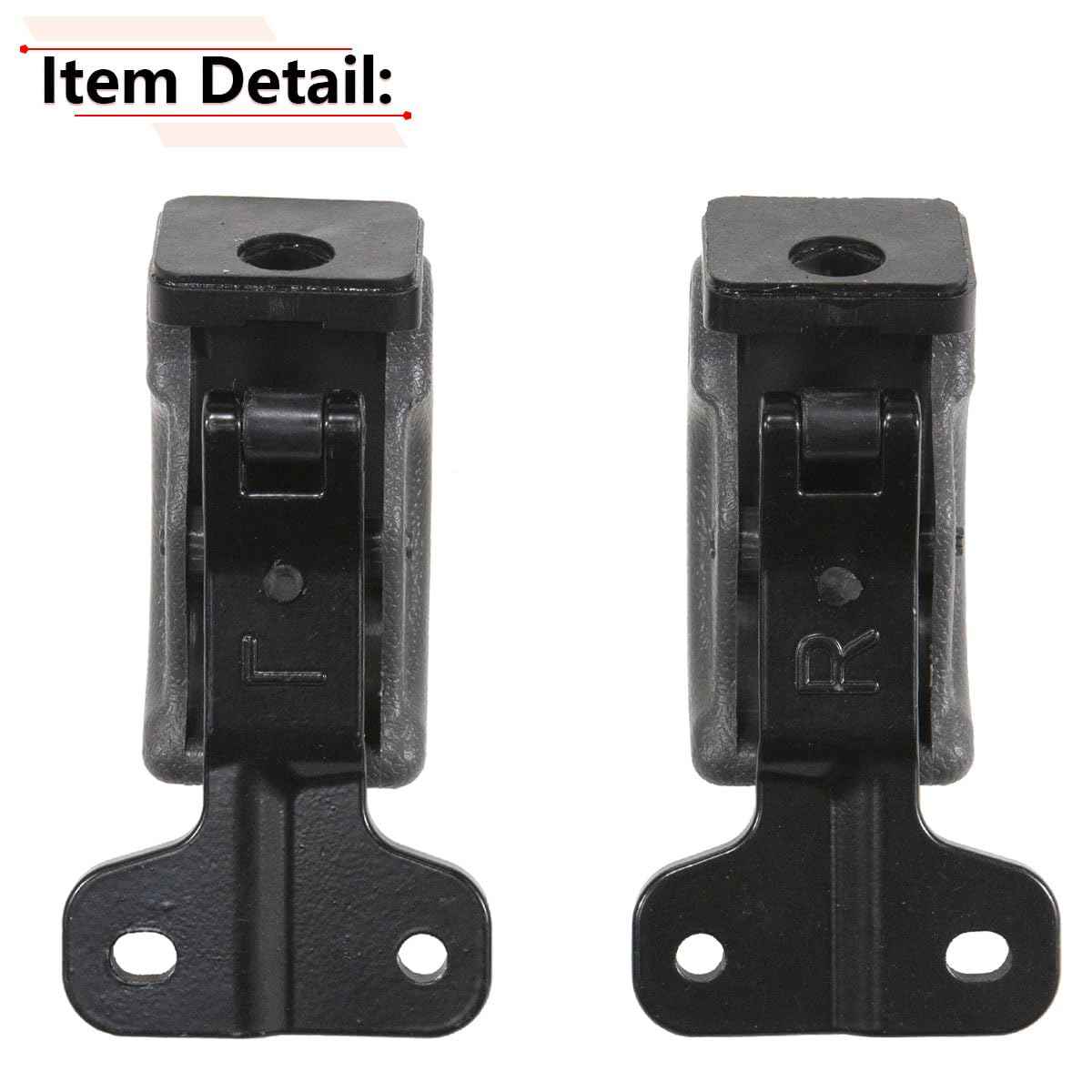 RLB-HILON 1Pair Rear Quarter Window Latch Compatible with Toyota Tundra 2000 2001 2002 2003 2004 2005 2006, Gray Color