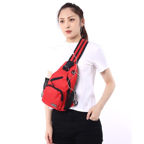 JENAGREEN Cross Body Bag Sling Backpack Bag,Crossbody Bag Chest Bag with Belt Waist Pack for Women Man