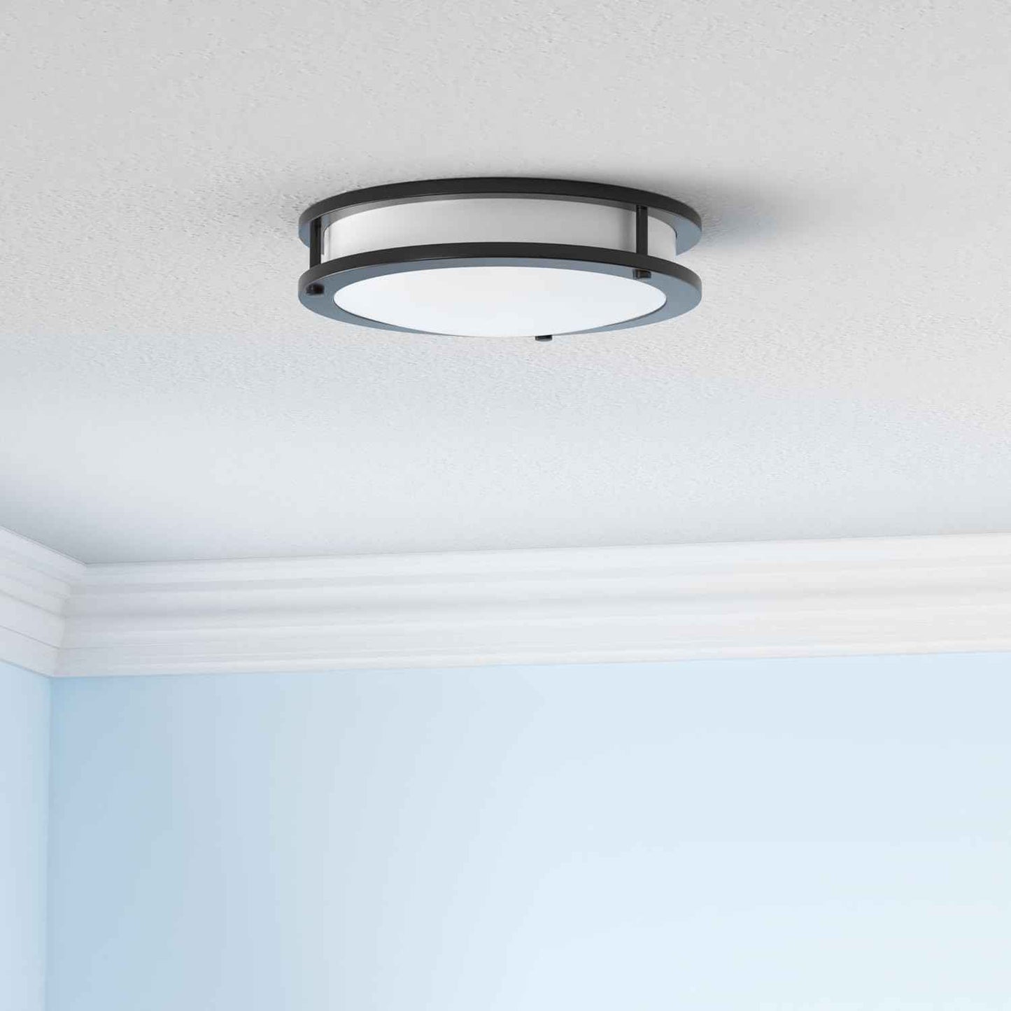 Adjustable 13-Inch Gold LED Flush Mount Ceiling Light Fixture - Dimmable 2700K-5000K for Hallway, Bathroom & Kitchen (2-Pack)