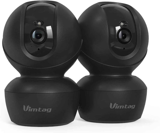 VIMTAG 2.5K Indoor Security Camera with 360° Pan & 2-Way Audio - Pet & Baby Monitor with AI Detection & Night Vision