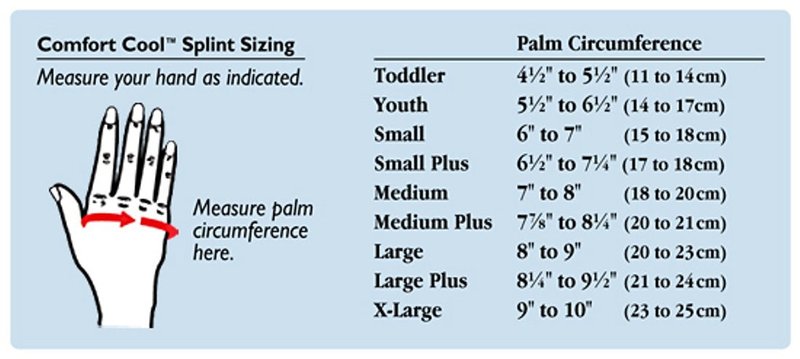 North Coast Medical Comfort Cool CMC Restriction Splint, Size: Large, Left