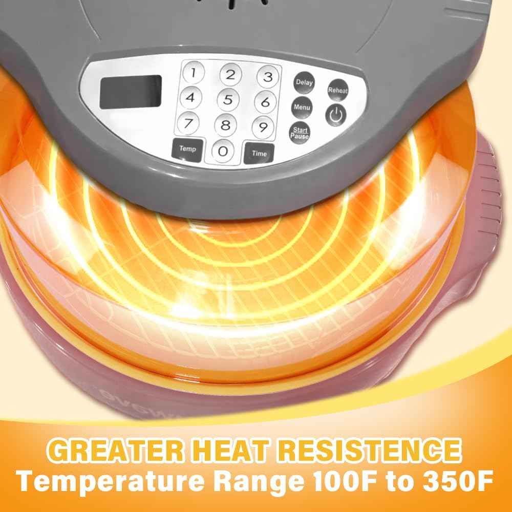 Premium Clear Power Dome Lid for Nuwave Pro Plus & Elite Ovens - Upgraded Design