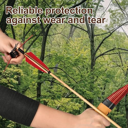 Soft Leather Archery Thumb Ring Protector - Black