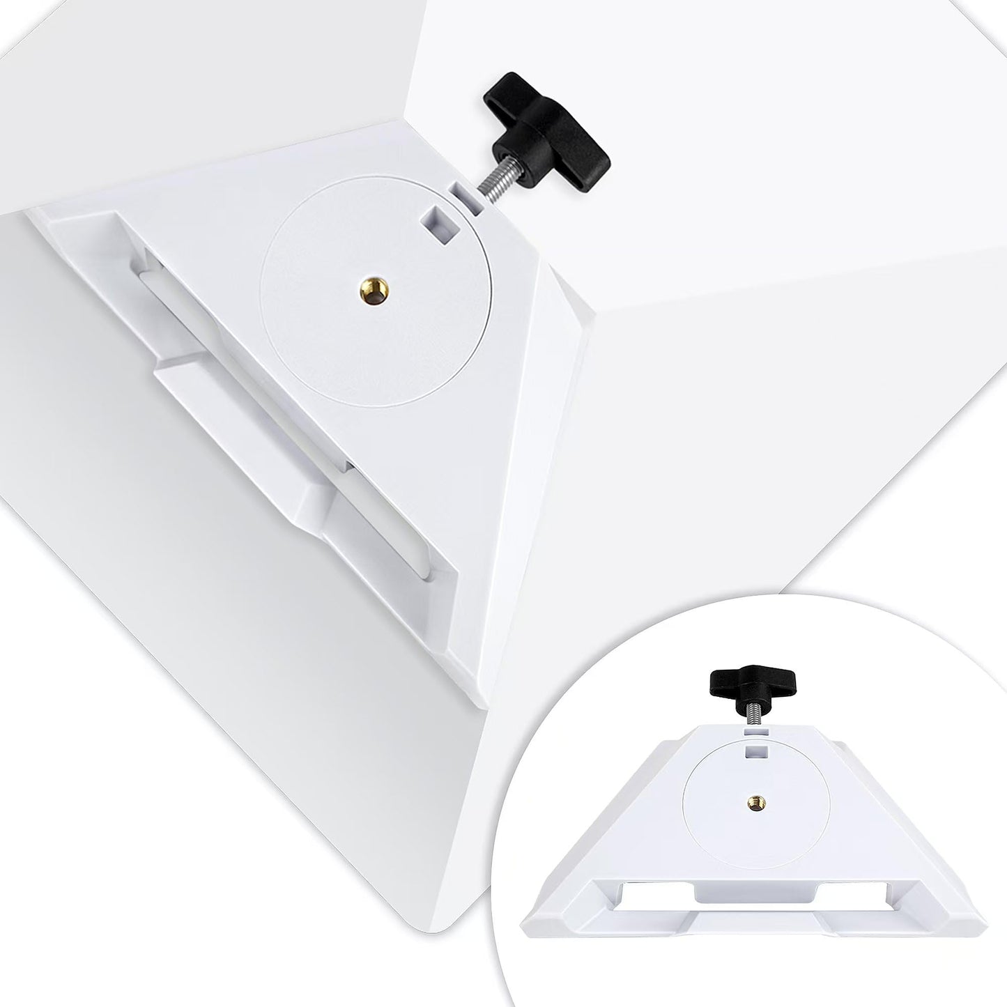 Mini Adapter Mount for Starlink Mini Mounting Kit for Starlink 1/4 Inch,Adapter Mount Bracket for Starlink Mini 1/4 Inch Nut Adapter Mounting Kit for RV/Camper/Yacht White