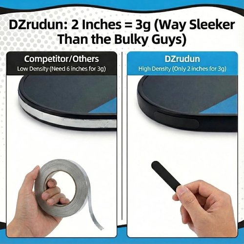DZrudun Pickleball Paddle Weights—Tungsten Tape for Pickleball Paddles 10pcs 3g, Safe and Non-Toxic Material & Lead Tape Alternative 1.5g/in High Density, Easy Customization, Fits 12mm-16mm Paddles