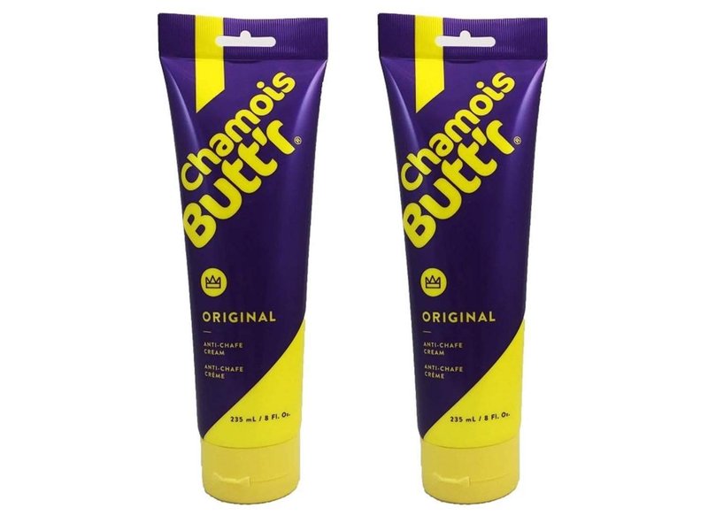 Chamois Butt'r Original Anti-Chafe Cream, 8 Ounce Tube - 2 Pack