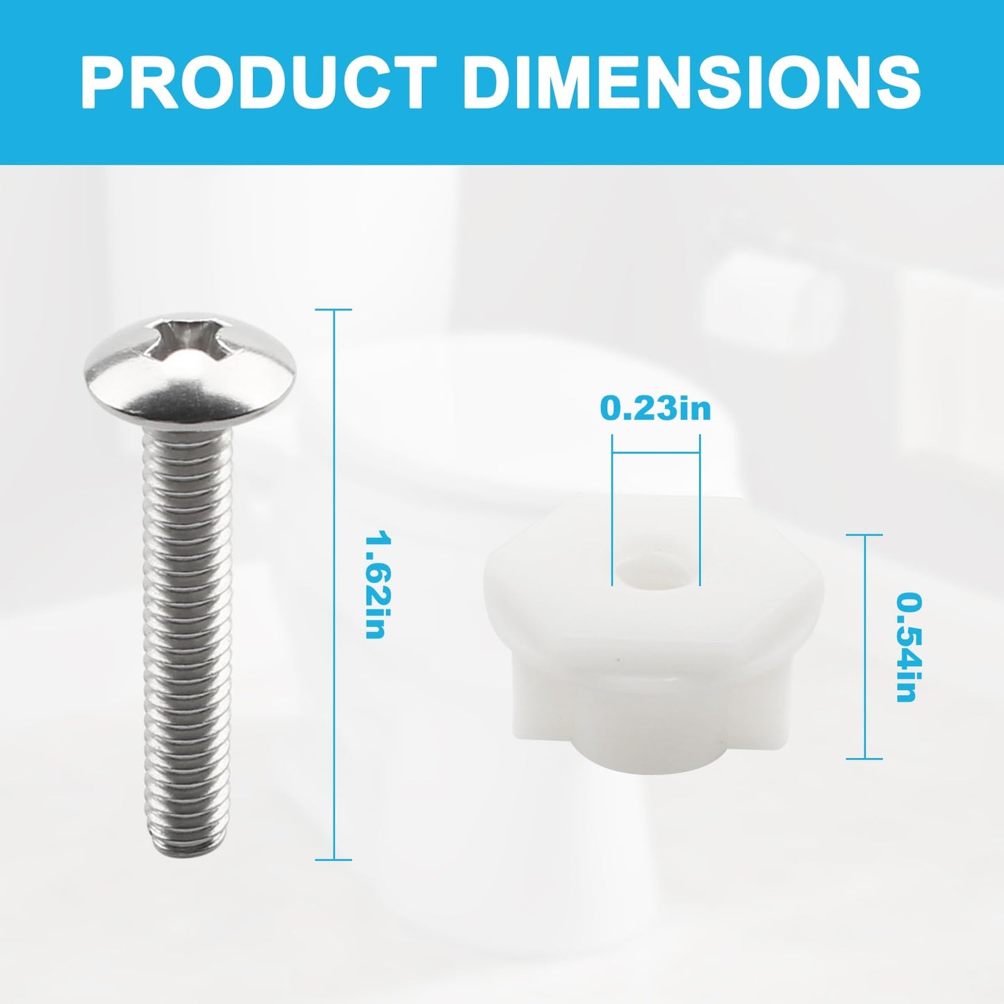 TNITRIB Toilet Seat Bolts for Kohler 1133069 Hardware Pack, for Kohler Toilet Seat Parts Replacement