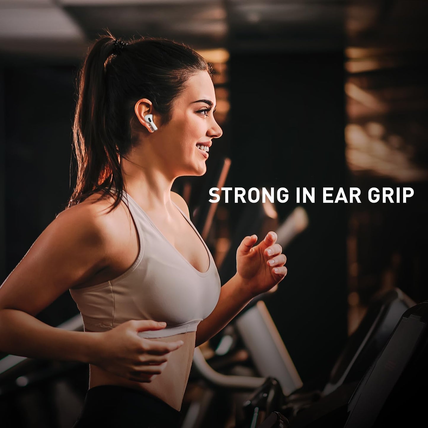 YOKRWO 4 Pair Memory Foam Ear Tips for AirPods Pro 2nd/1st Generation with Portable Storage Box and Cleaning Pen, No Silicone Eartips Pain, Better Noise Cancellation, Replacement Buds,White