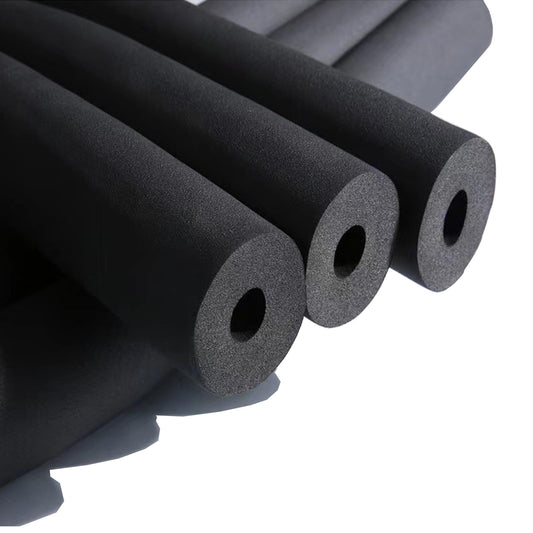 cSeao Pipe Insulation Foam Tube (1/2"" Thick x 1"" I.D x 6.6 feet) AC Uint Foam Tubing, Guitar Stand Foam Tube, Hollow Pipe Cover,Exercise Machine Handle Protector and Roof Rack, Black