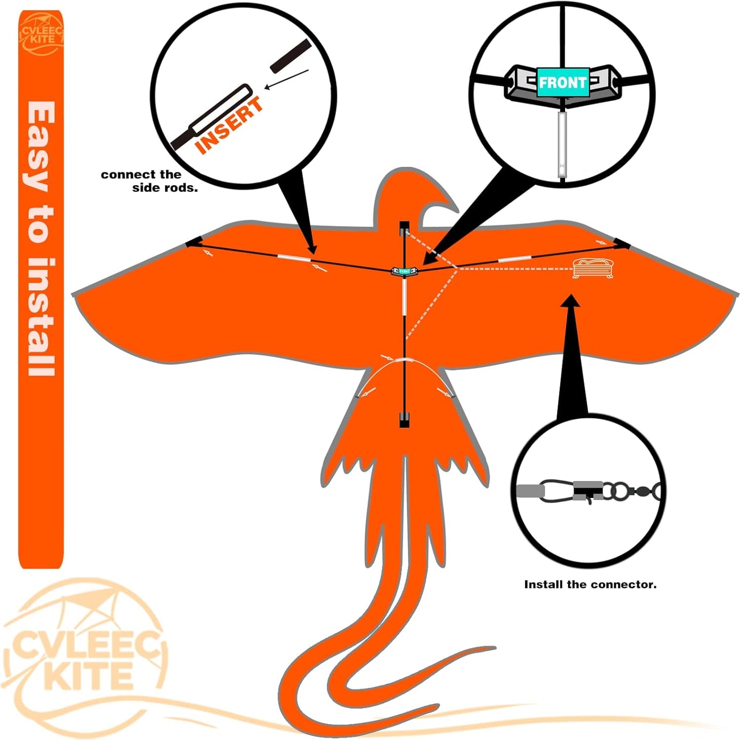 Parrot Kite - Easy-to-Fly Outdoor Kite for Kids & Adults | Perfect for Beginners & Beaches