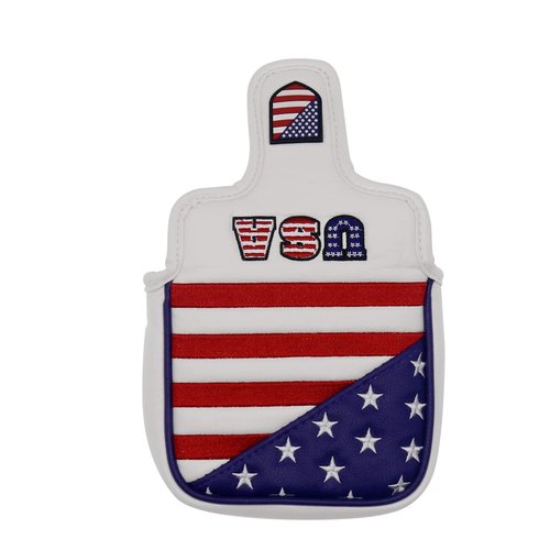 HISTAR Golf Square Putter Head Cover Magnetic Mallet Putter Cover with USA Stars Stripes for Scotty Cameron Odyssey Putter Cover