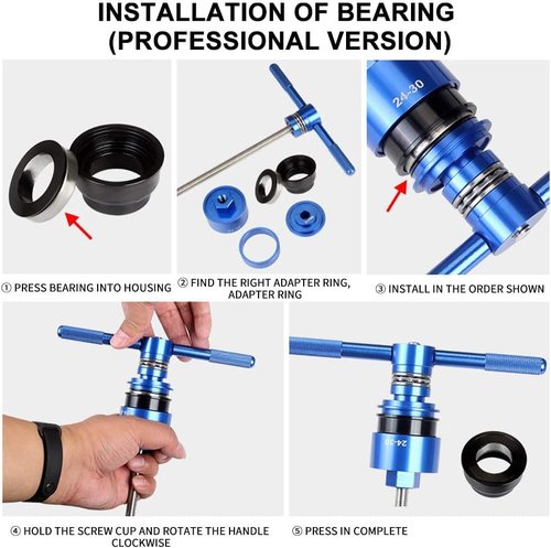 MAEATHOO Professional Bicycle Bottom Bracket Install and Removal Tool Kit, Bike Bottom Bracket Remover Bike Removal Tool Kit for Bb86 / Pf30 / 92/386