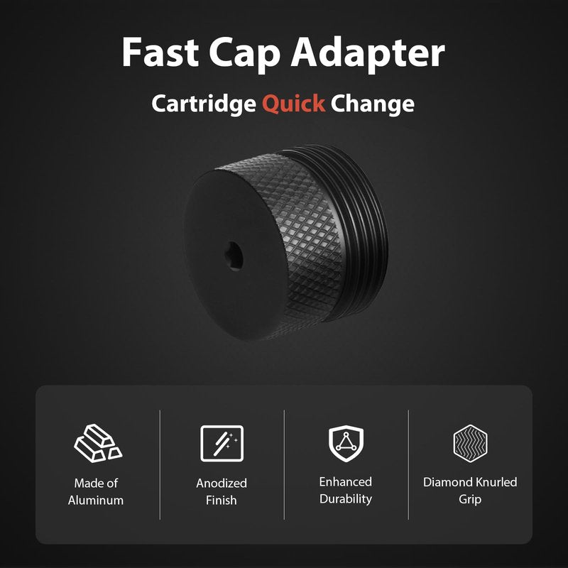 OPOSAD Compact Fast Cap Adapter - Cartridge Quick Change Cap - Cylinder Quick Replace Accessories Compatible with BYRNA CL (1 Piece)