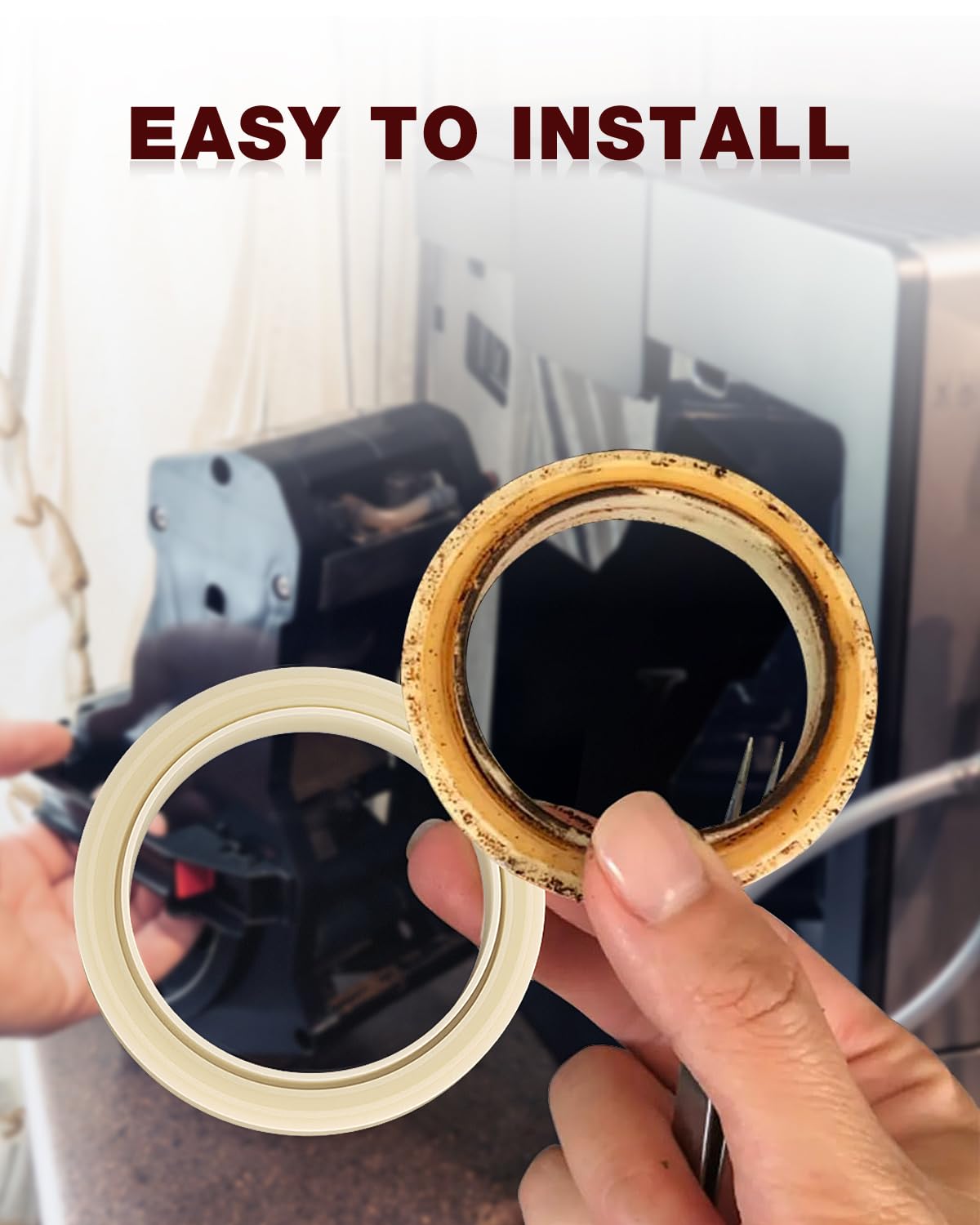 2PCS 54mm Silicone Steam Ring for Breville Espresso Machine 878/870/860/880/810/840/450/500 and Sage 880/878/875/870/810/500, Breville Espresso Machine Accessories Grouphead Gasket Replacement Part