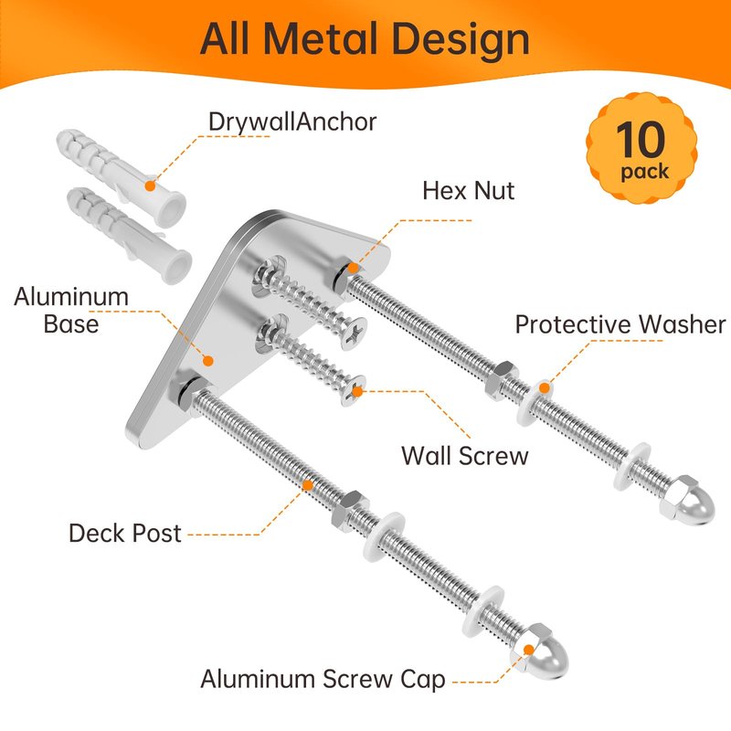 Skateboard Wall Mount Display(10 Packs),Aluminum Skateboard Hanger with Two Screw Holes,Skateboard Deck Storage for Home Decor, Skateboard Display Decor