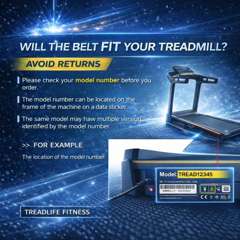 Treadmill Belt Replacement 263241 - Compatible with NordicTrack T6.1