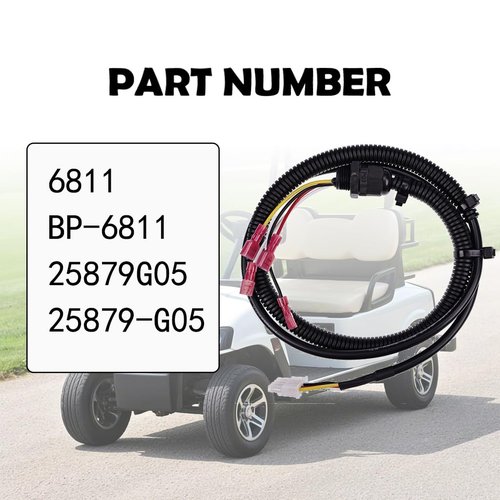 Holdia Pedal Box Wiring Harness 6811 BP-6811 25879G05 25879-G05 Compatible with EZGO 2000-2022 Electric PDS Golf Cart