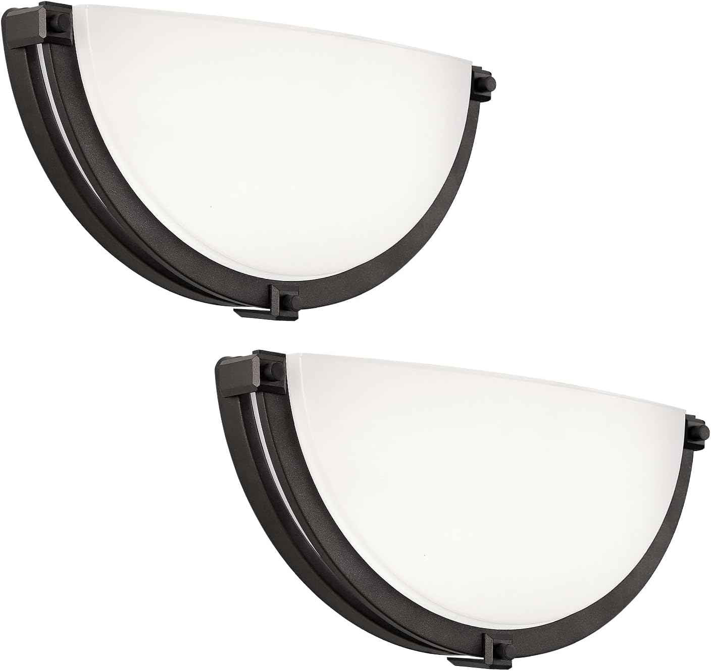 Modern 13-Inch Dimmable LED Wall Sconce - Adjustable Color Temperature, Brushed Nickel (2 Pack) for Bathroom Vanity