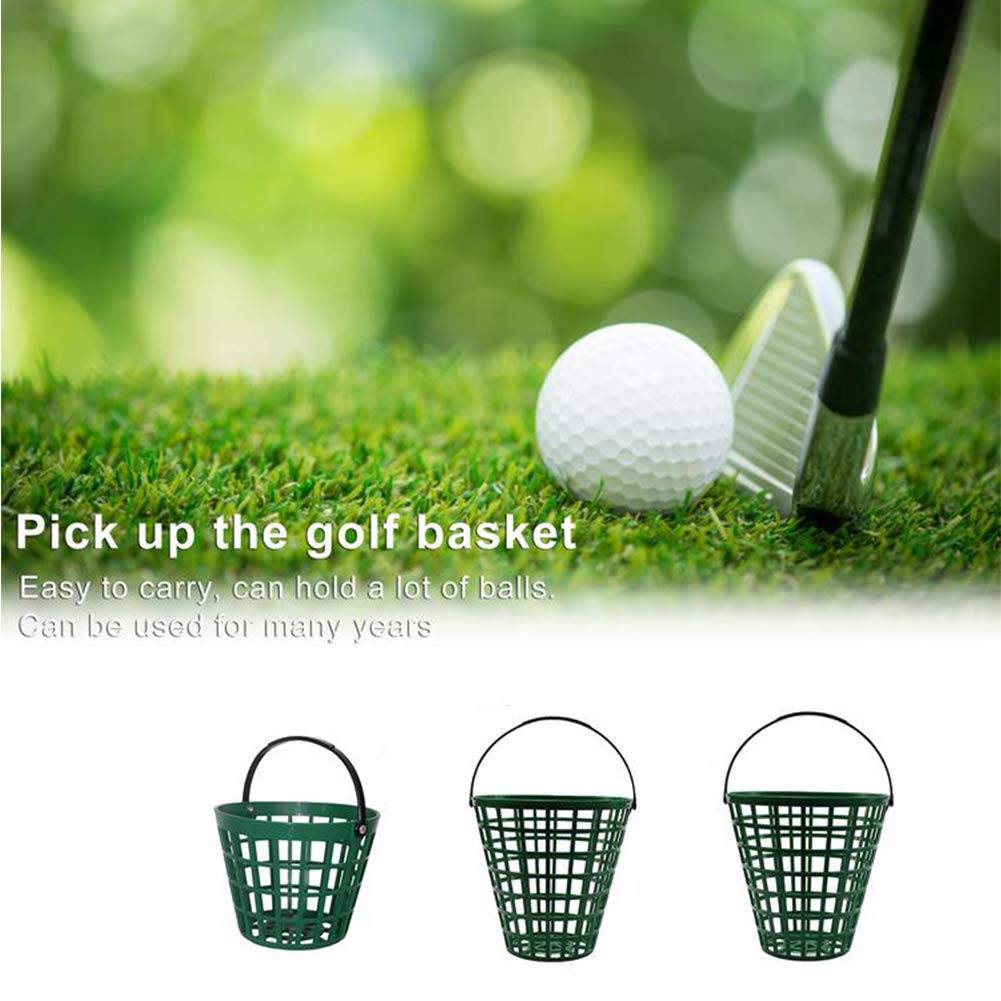 ZLY Golf Ball Basket, Golfball Container with Handle Ball Holder Contain Stadium Accessories