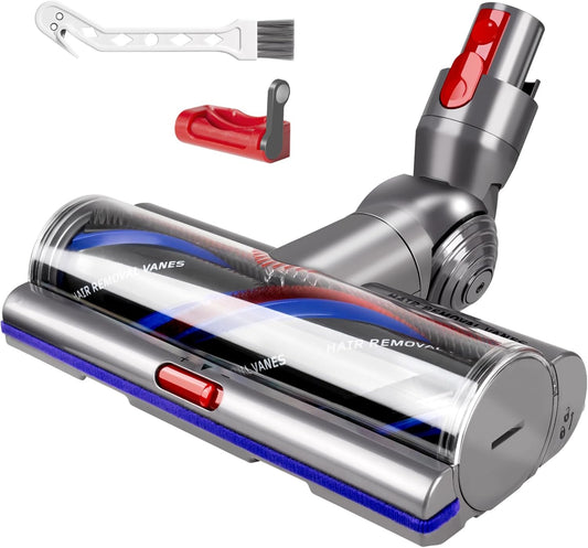 Dyson V7 V8 V10 V11 V15 Mini Motorized Brush Head - Anti-Tangle Tool for Long & Pet Hair