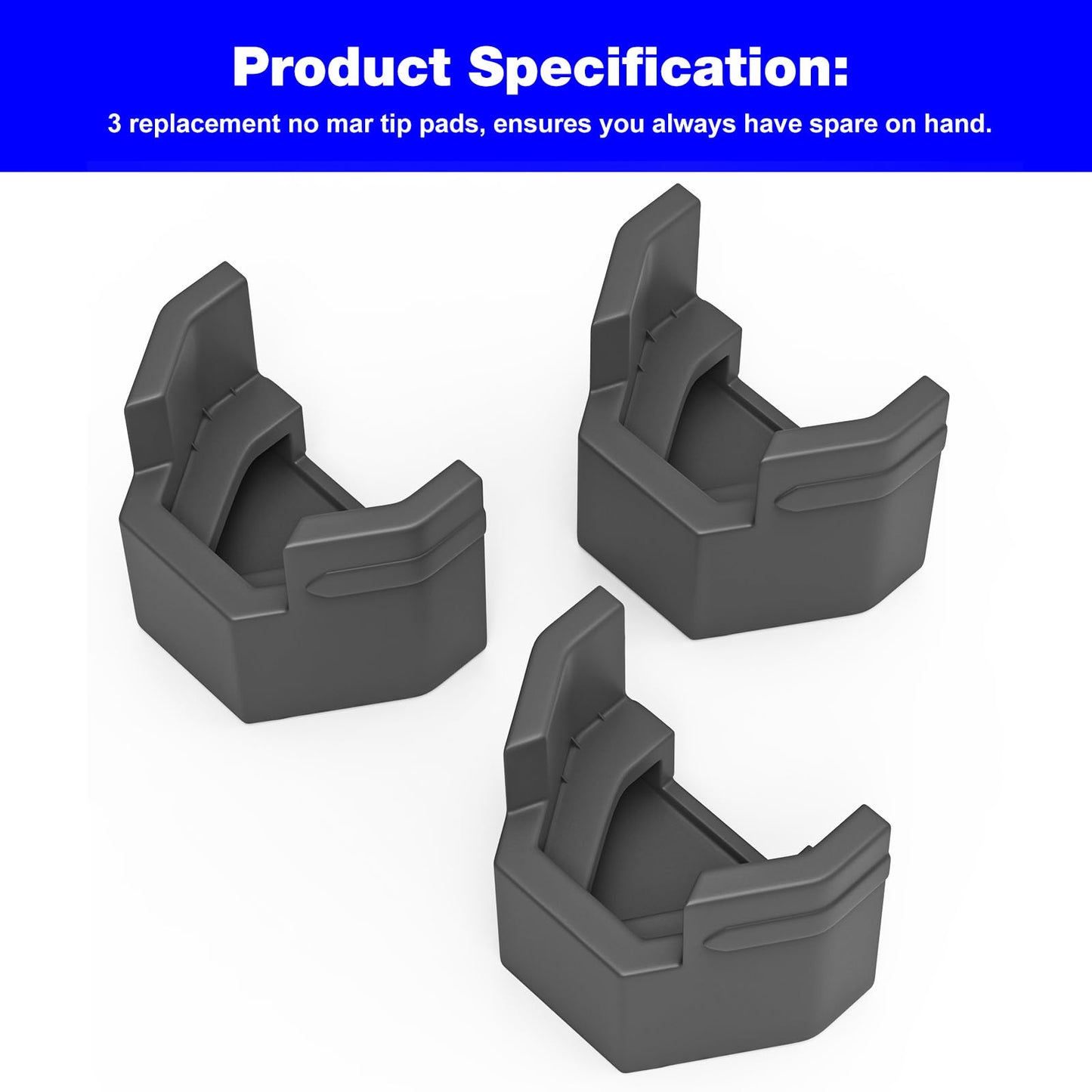 N567537 Nail Gun No Mar Pads Replacement Craft-sman Nailer No Mar Pads CMCN618B, CMCN618C1 and CMPBN18K Nailer Tip - 3 Pack