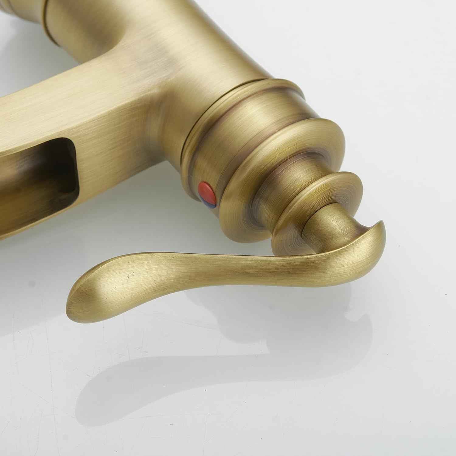 Matte Black Waterfall Bathroom Faucet - Single Handle Lavatory Sink Mixer with Brass Drain